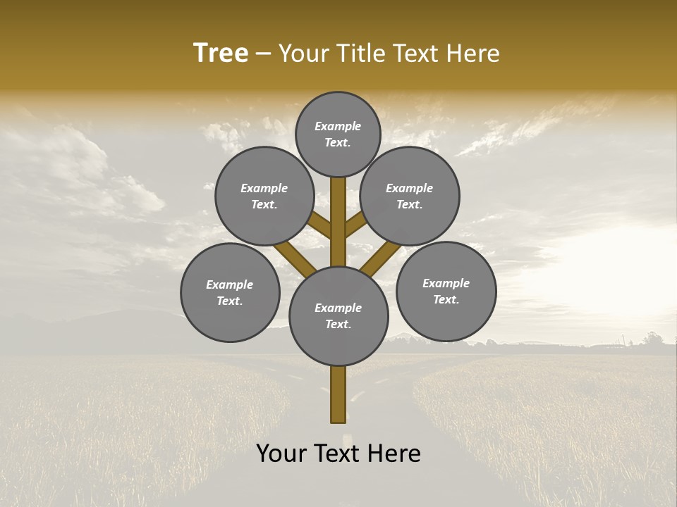 Path Map Rural PowerPoint Template