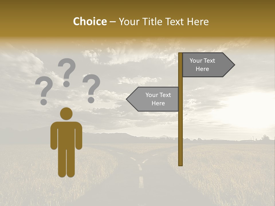 Path Map Rural PowerPoint Template