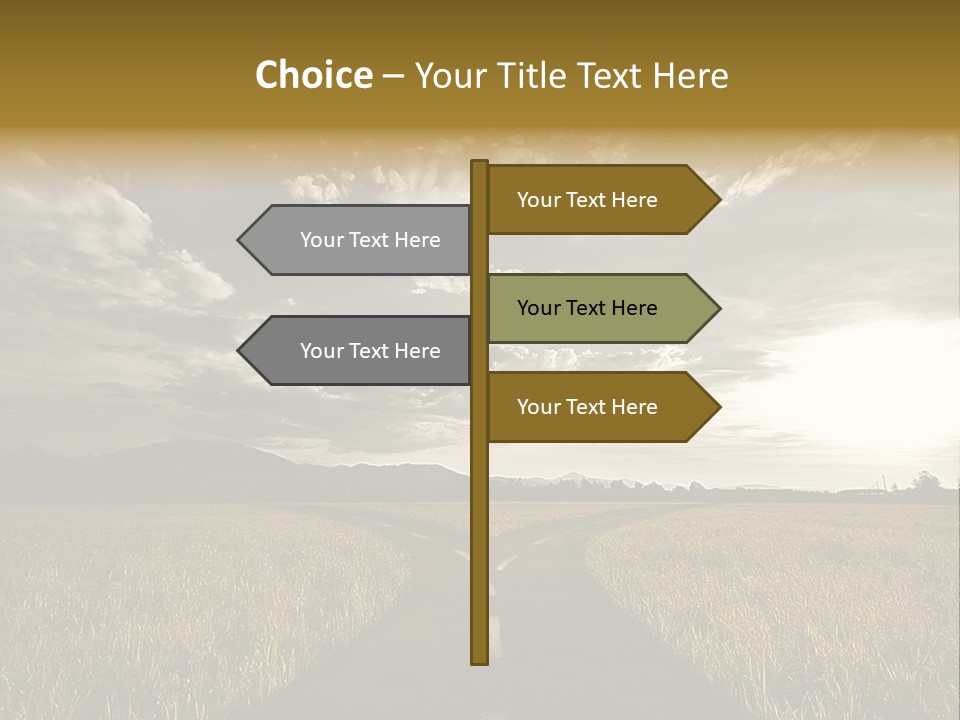 Path Map Rural PowerPoint Template