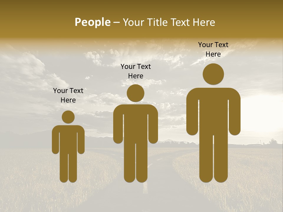 Path Map Rural PowerPoint Template