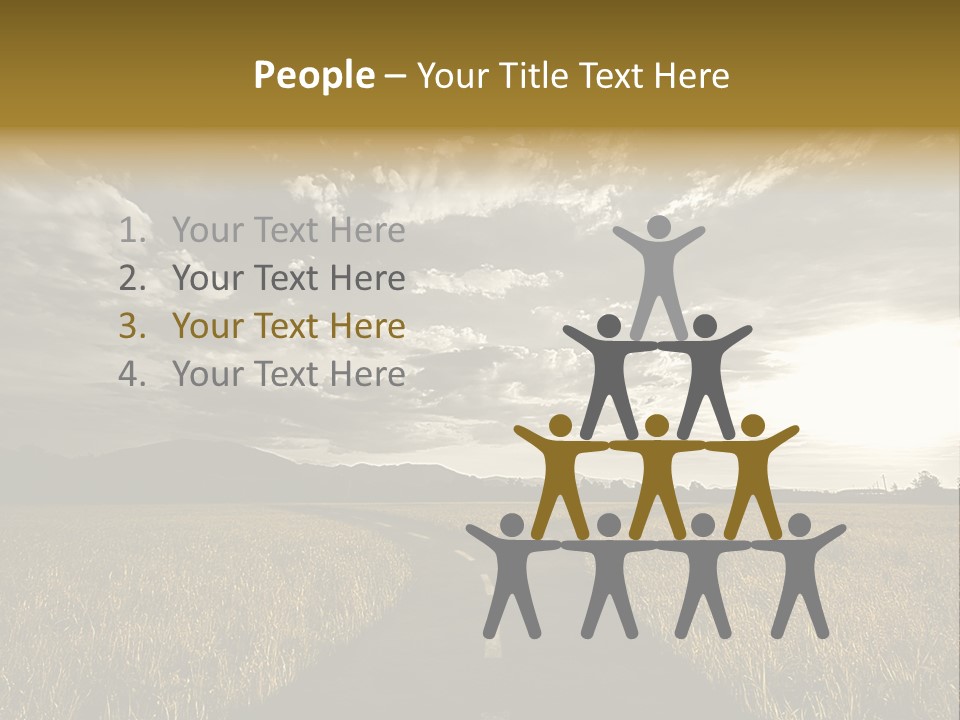 Path Map Rural PowerPoint Template