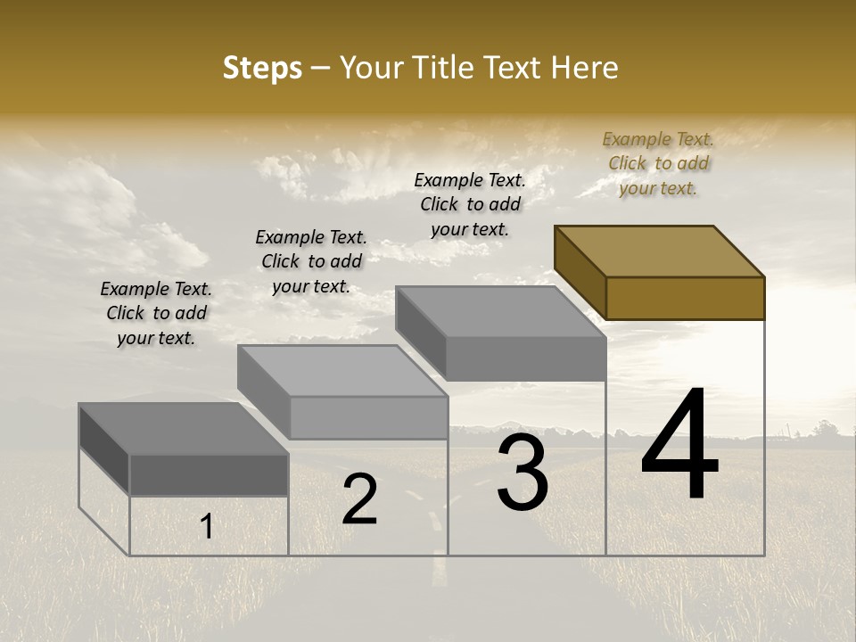 Path Map Rural PowerPoint Template