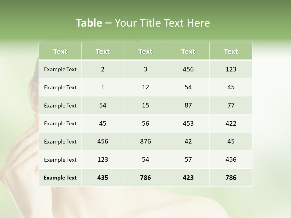 Wellness Care Background PowerPoint Template