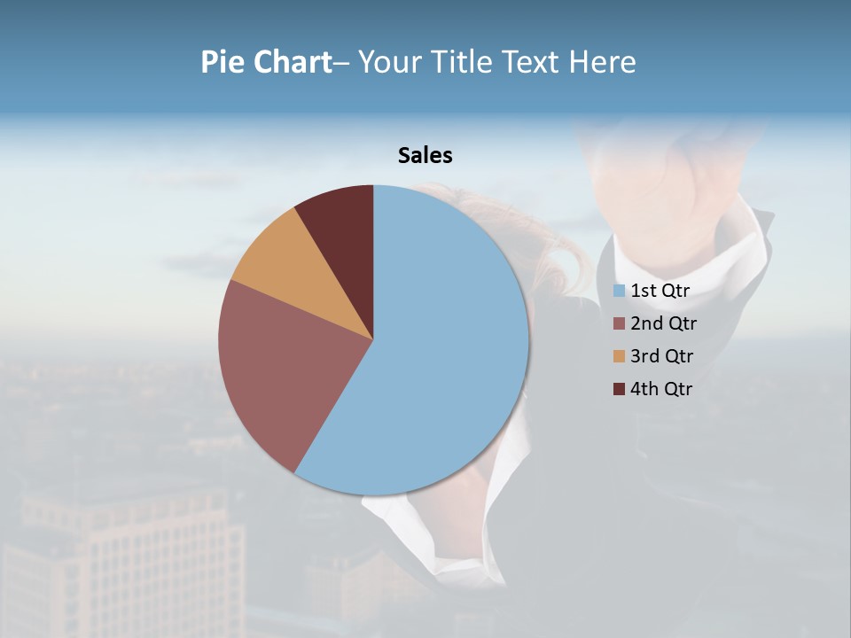 Cityscape Skyscraper Hand PowerPoint Template