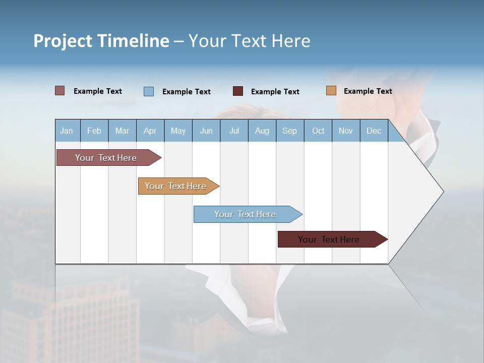 Cityscape Skyscraper Hand PowerPoint Template