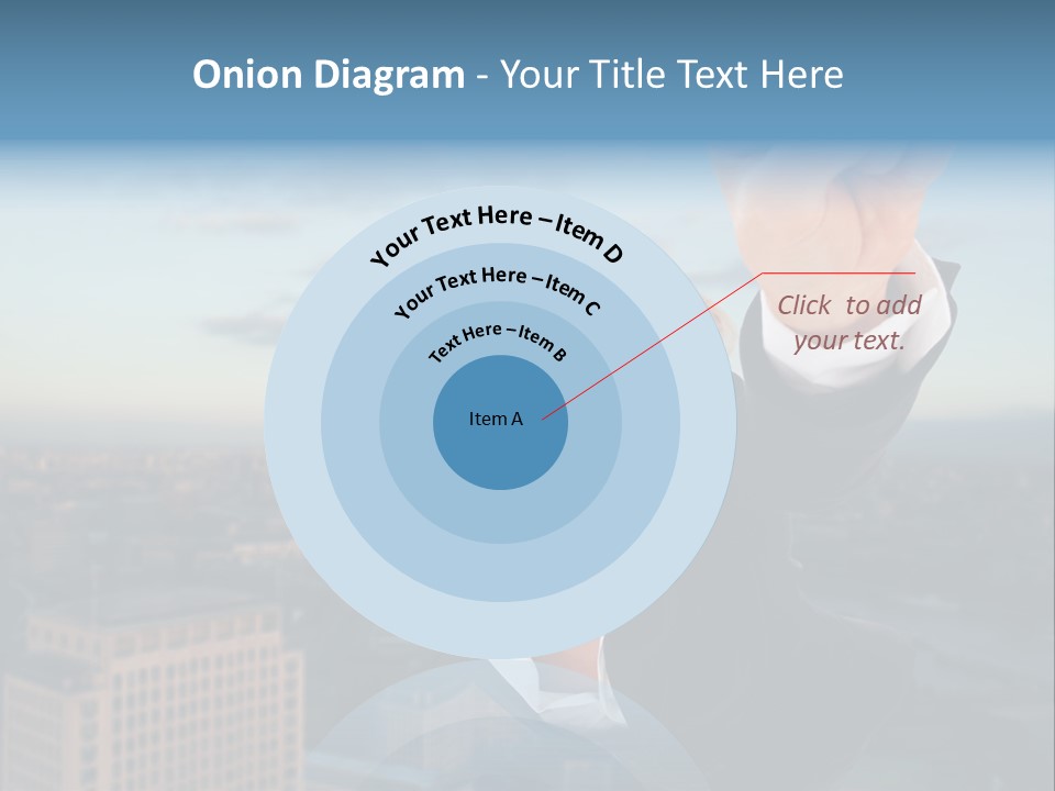 Cityscape Skyscraper Hand PowerPoint Template
