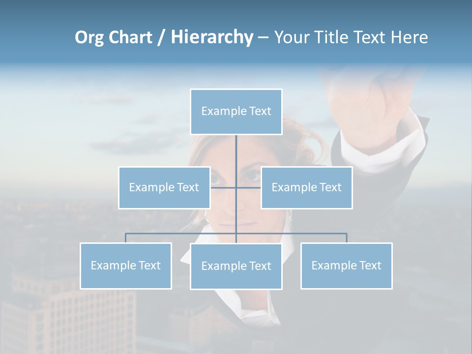 Cityscape Skyscraper Hand PowerPoint Template