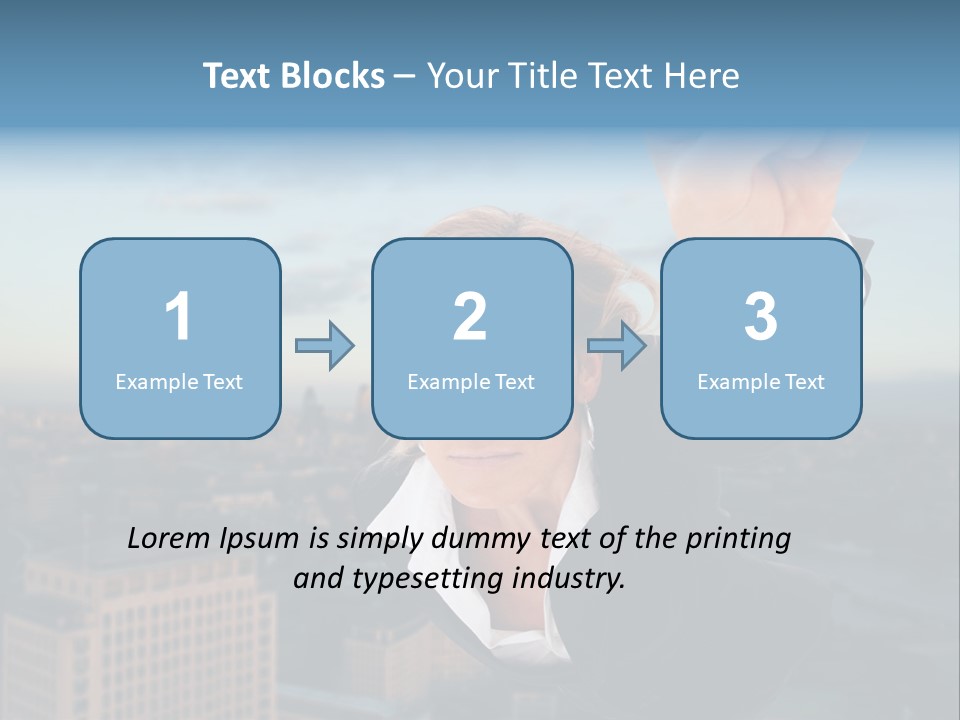 Cityscape Skyscraper Hand PowerPoint Template