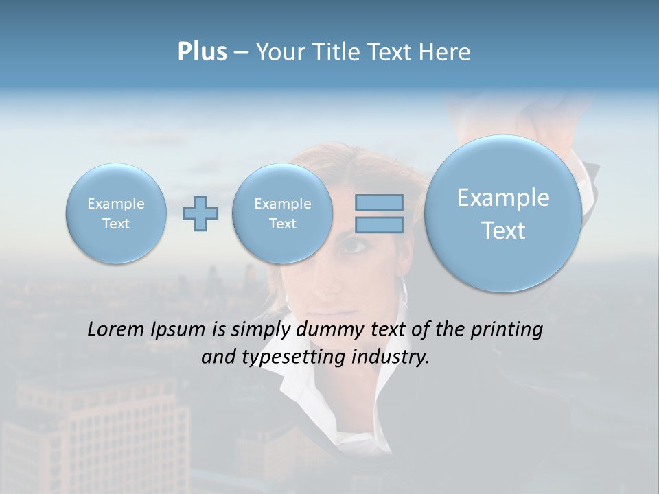 Cityscape Skyscraper Hand PowerPoint Template