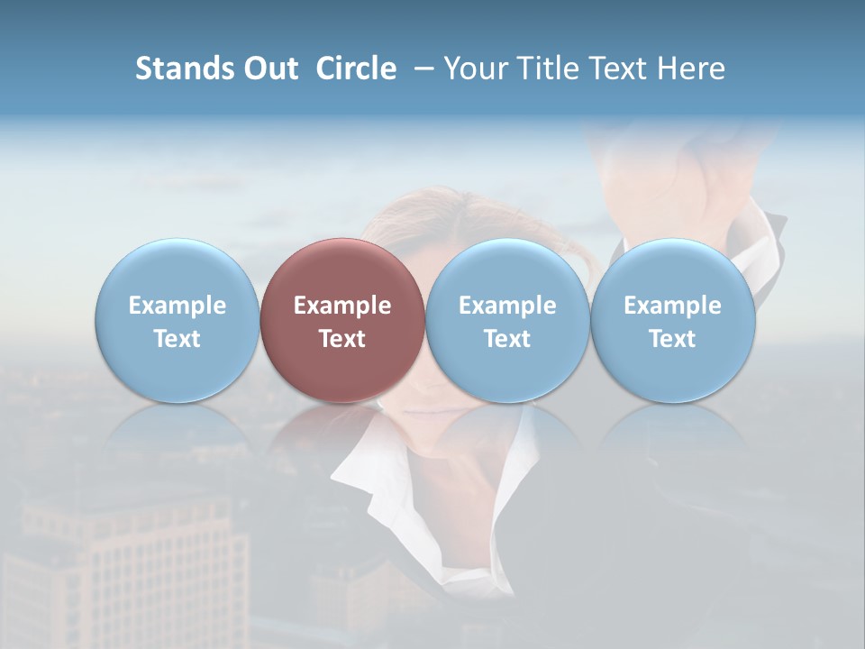 Cityscape Skyscraper Hand PowerPoint Template