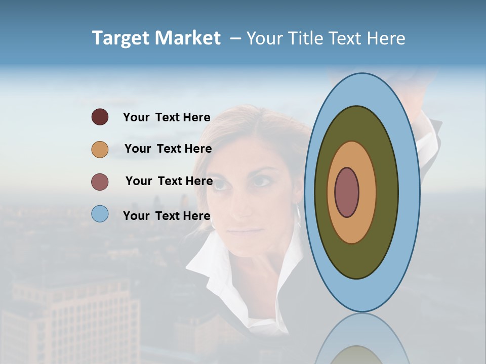 Cityscape Skyscraper Hand PowerPoint Template