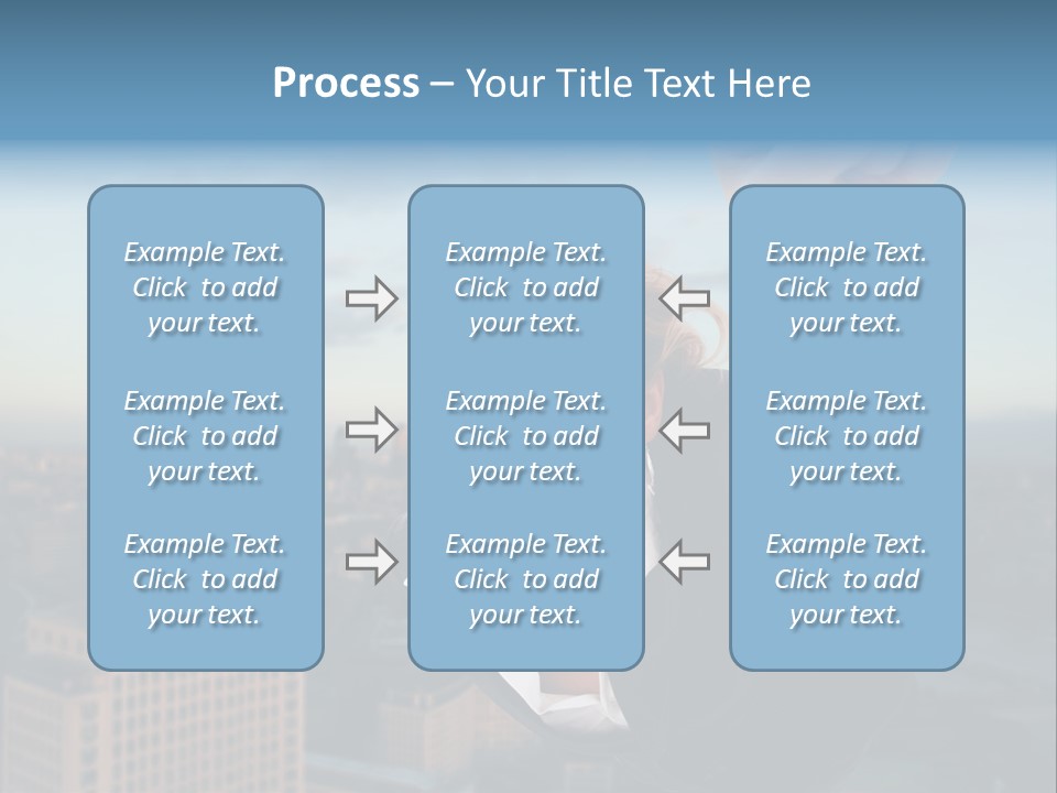 Cityscape Skyscraper Hand PowerPoint Template
