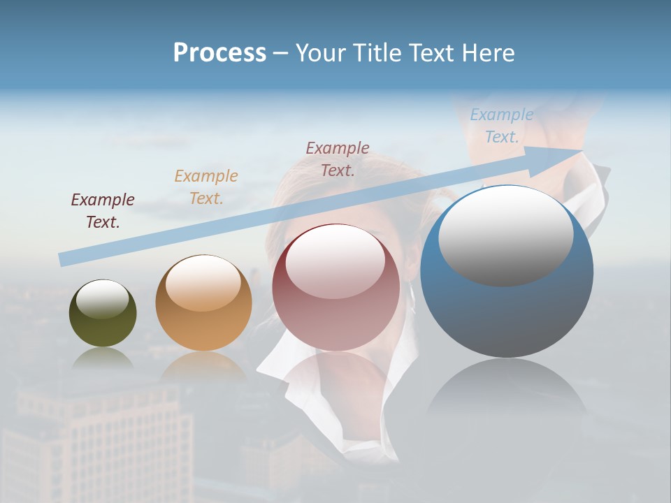 Cityscape Skyscraper Hand PowerPoint Template