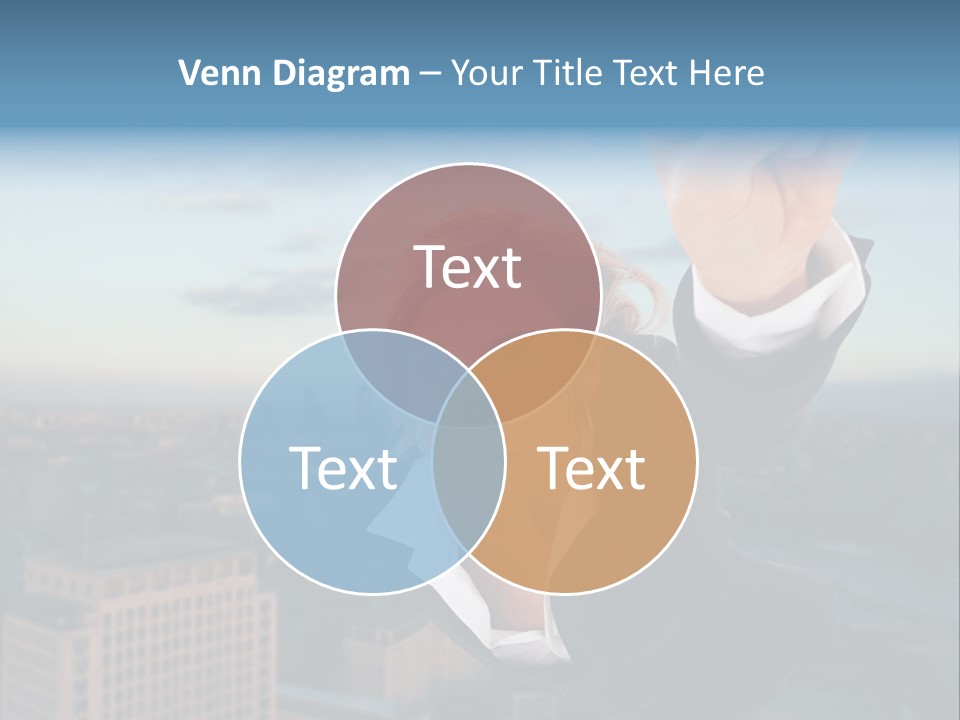 Cityscape Skyscraper Hand PowerPoint Template