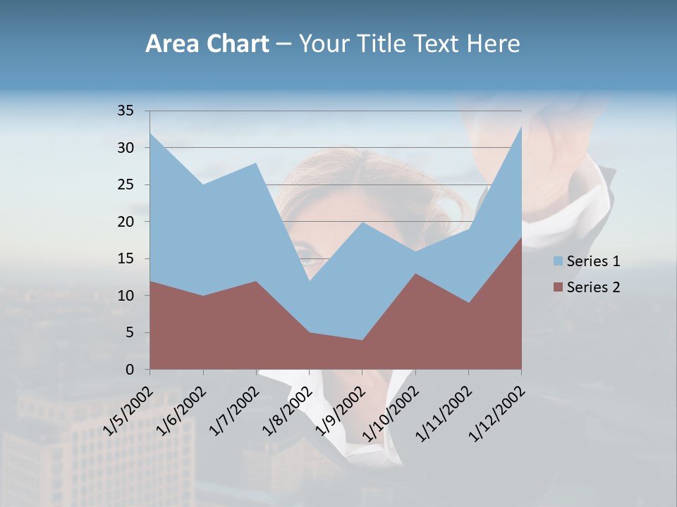 Cityscape Skyscraper Hand PowerPoint Template