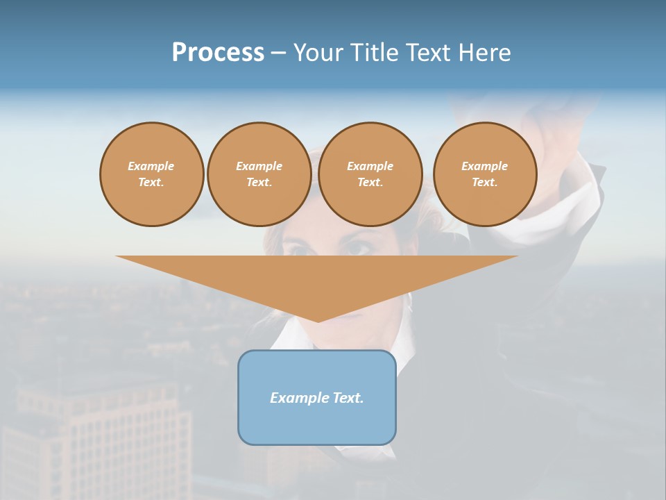 Cityscape Skyscraper Hand PowerPoint Template