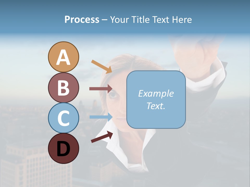 Cityscape Skyscraper Hand PowerPoint Template