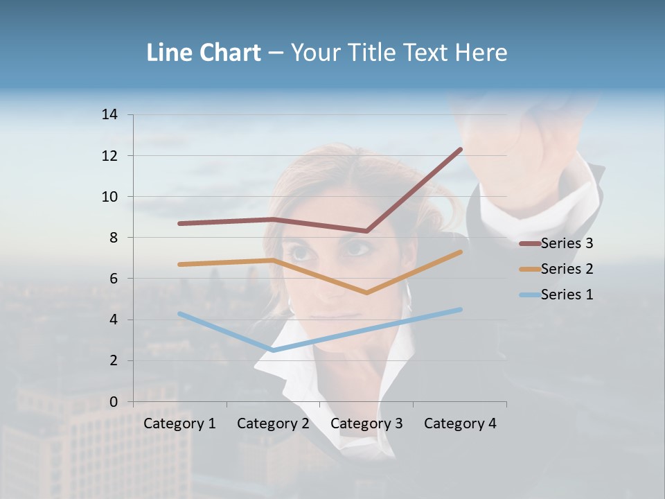Cityscape Skyscraper Hand PowerPoint Template