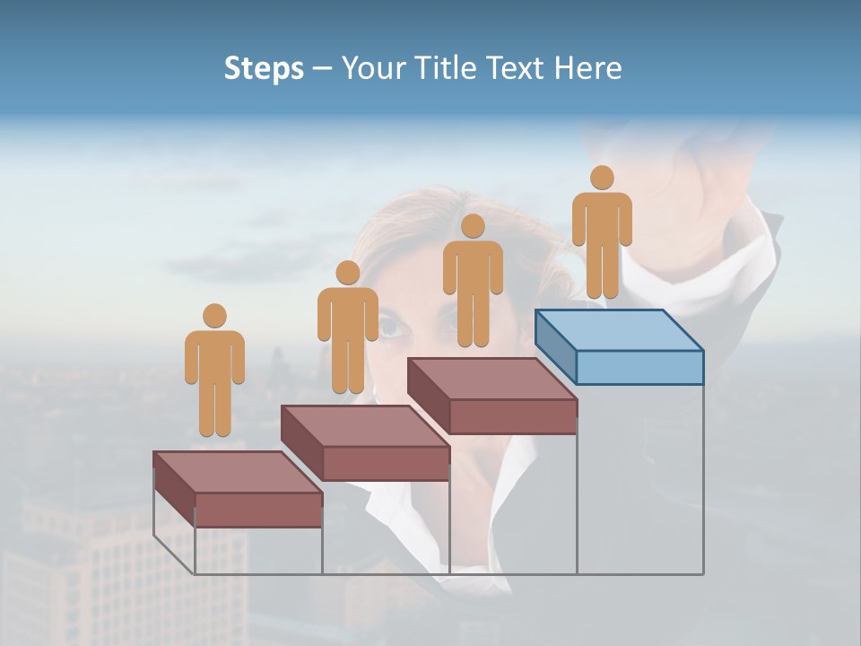 Cityscape Skyscraper Hand PowerPoint Template