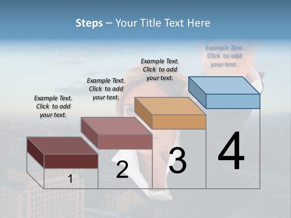 Cityscape Skyscraper Hand PowerPoint Template