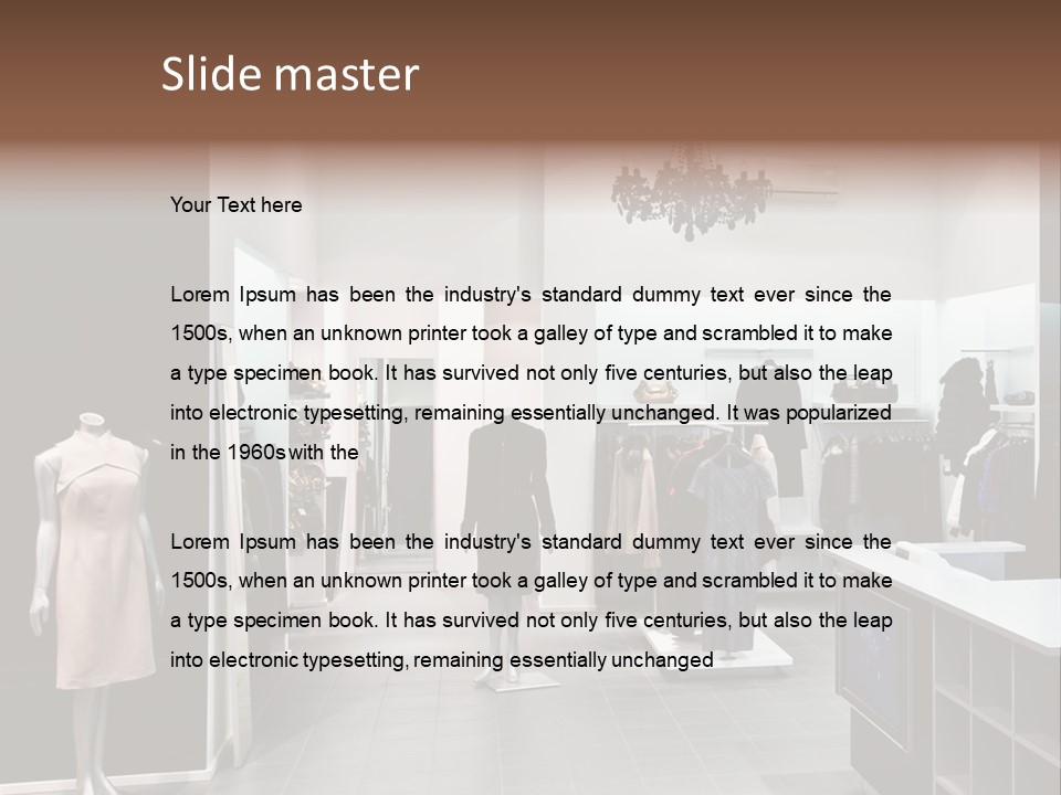 Reflection Fashion Floor PowerPoint Template