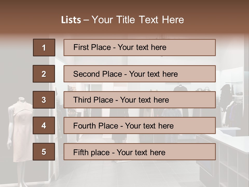 Reflection Fashion Floor PowerPoint Template