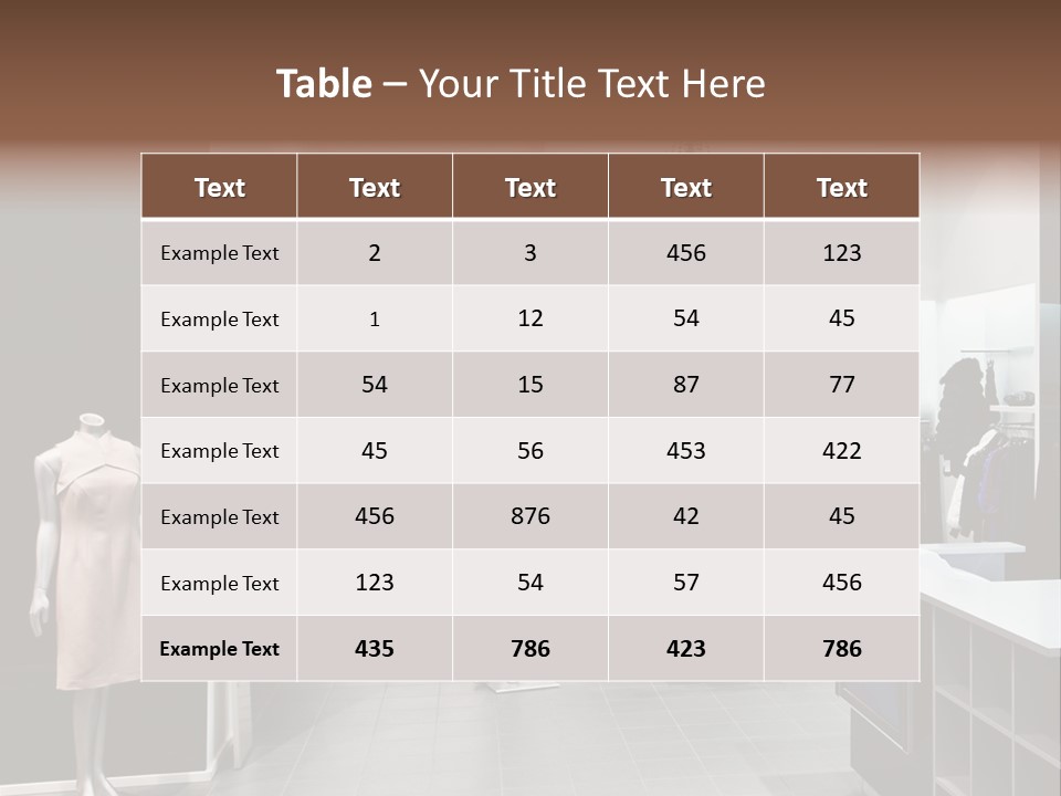 Reflection Fashion Floor PowerPoint Template