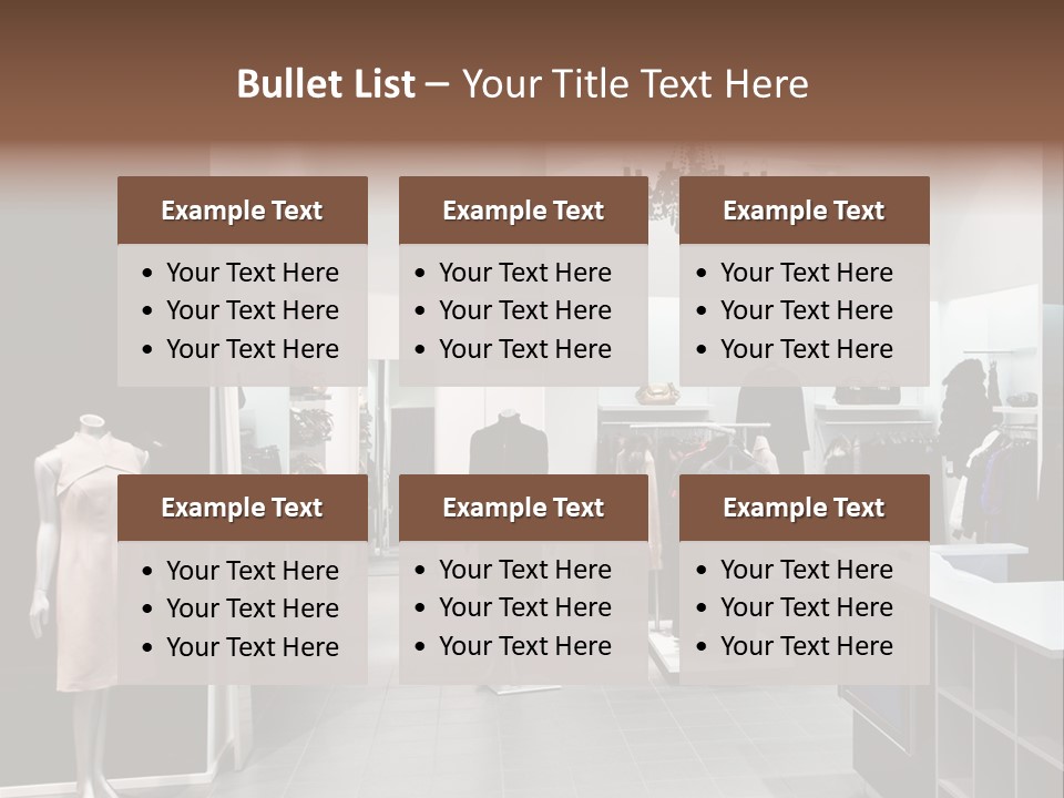 Reflection Fashion Floor PowerPoint Template