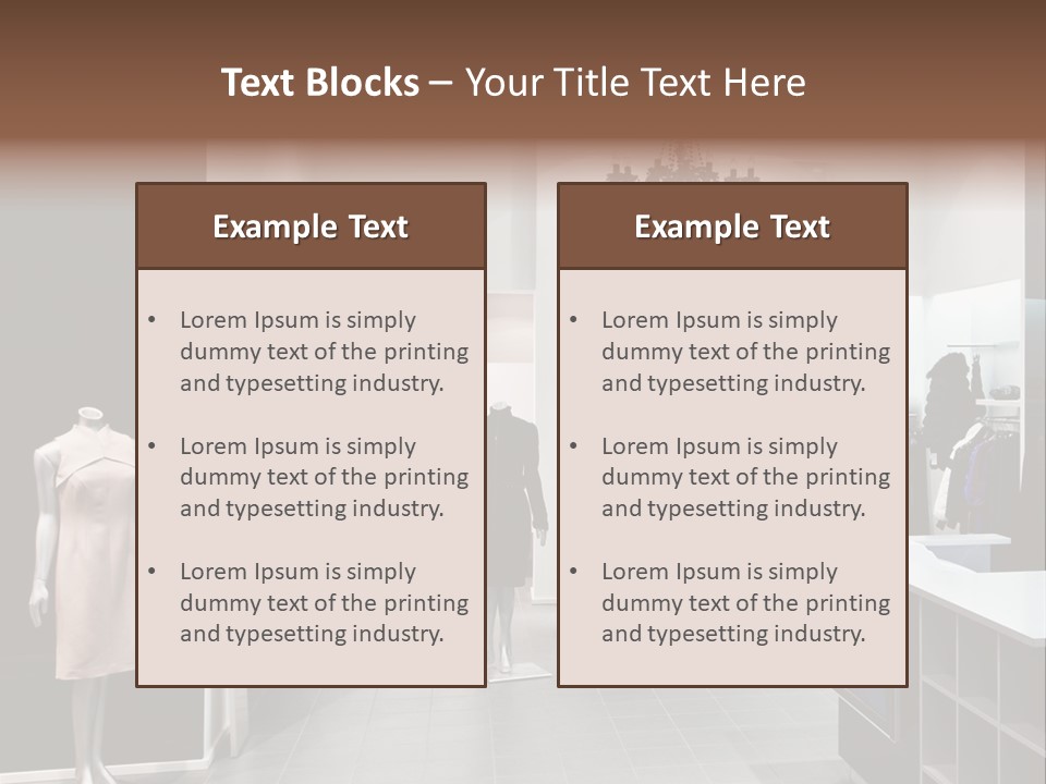 Reflection Fashion Floor PowerPoint Template