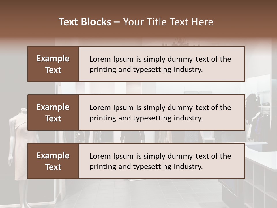 Reflection Fashion Floor PowerPoint Template
