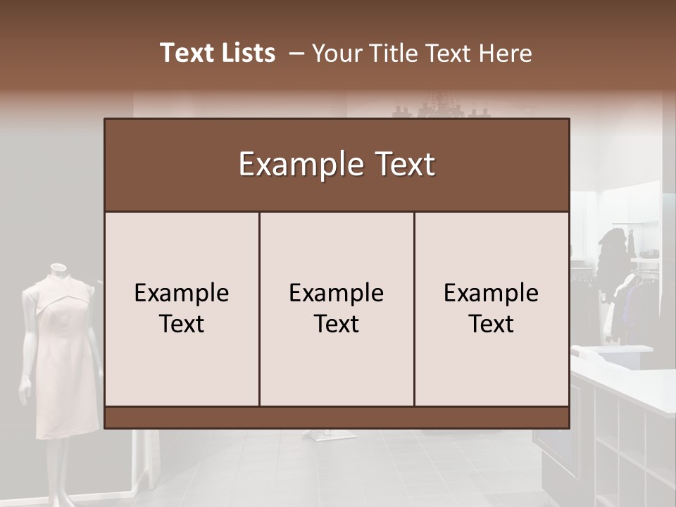 Reflection Fashion Floor PowerPoint Template