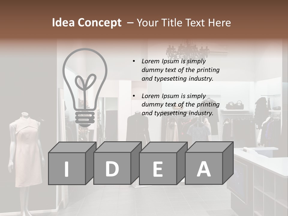 Reflection Fashion Floor PowerPoint Template