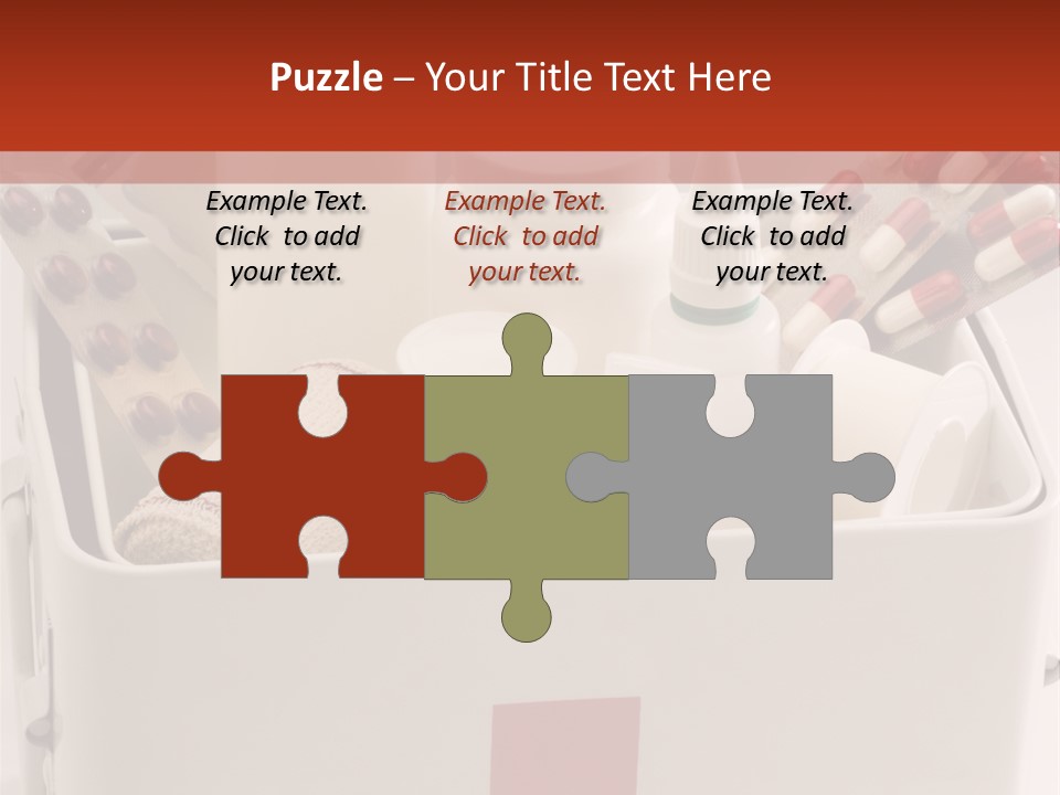 Wellness Studio Shot First Aid Box PowerPoint Template