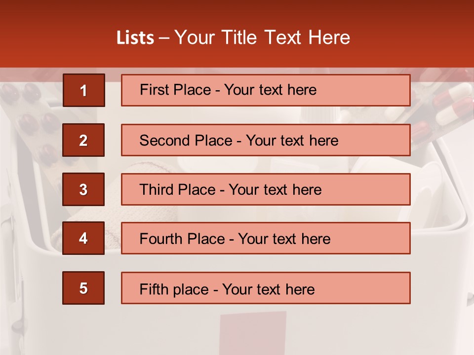Wellness Studio Shot First Aid Box PowerPoint Template