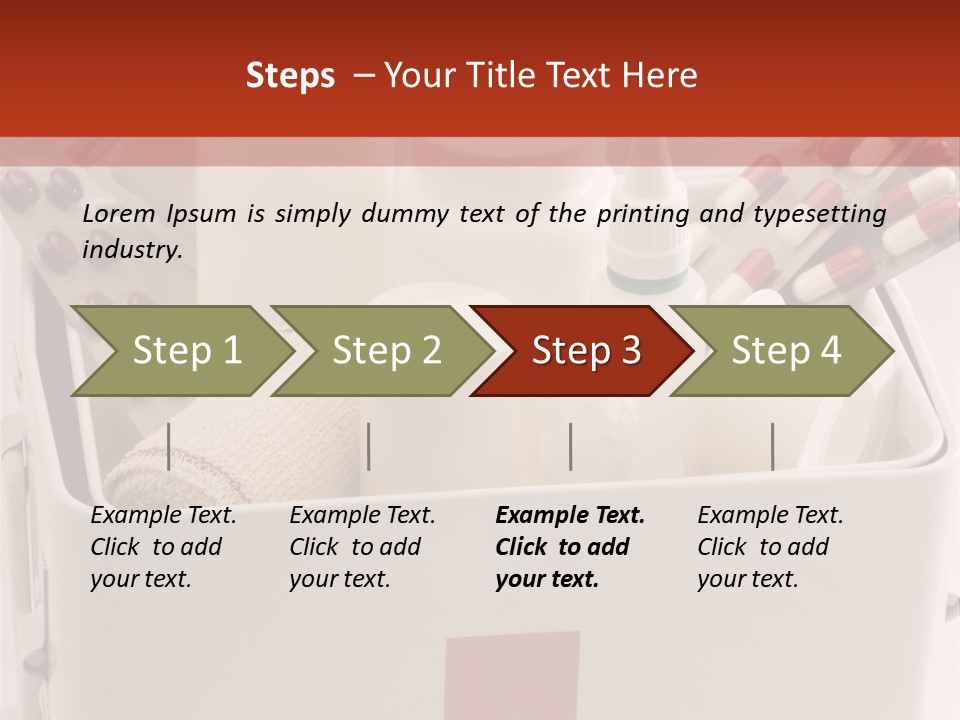 Wellness Studio Shot First Aid Box PowerPoint Template
