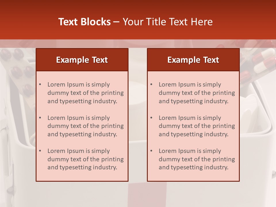 Wellness Studio Shot First Aid Box PowerPoint Template