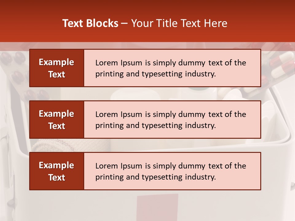 Wellness Studio Shot First Aid Box PowerPoint Template