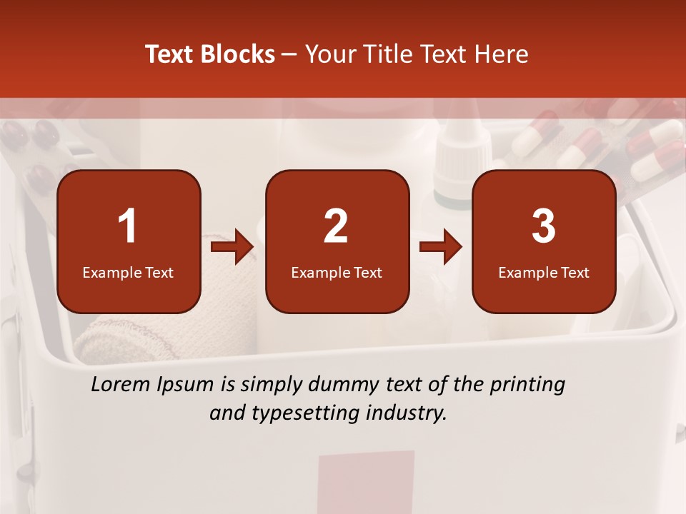 Wellness Studio Shot First Aid Box PowerPoint Template