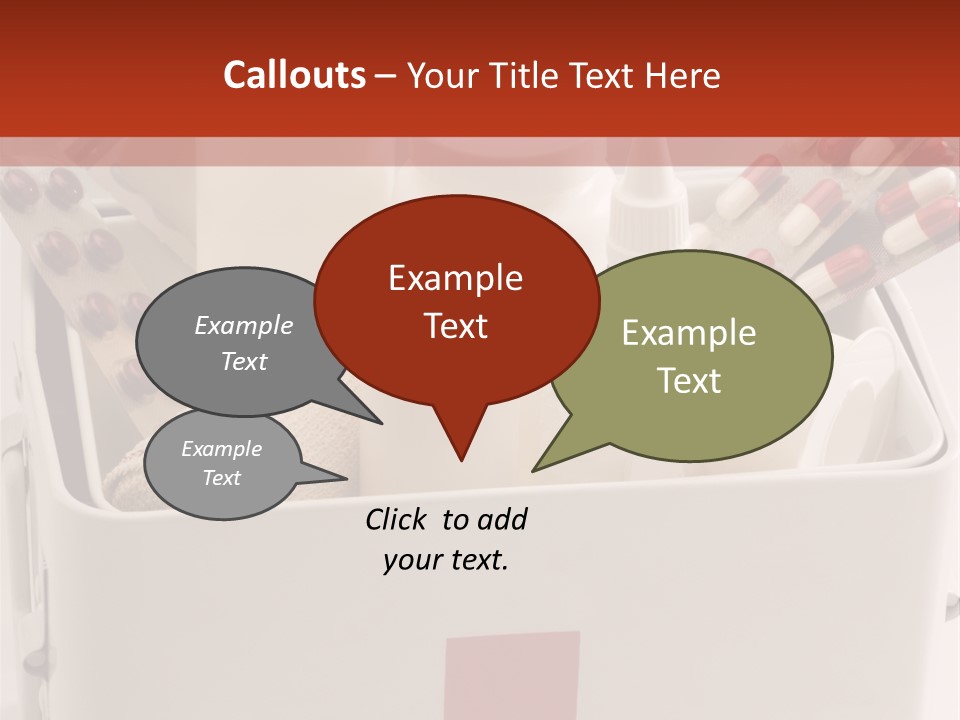 Wellness Studio Shot First Aid Box PowerPoint Template