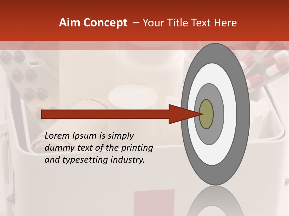 Wellness Studio Shot First Aid Box PowerPoint Template