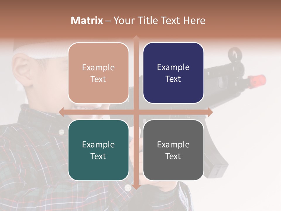Kid Rifle Child PowerPoint Template