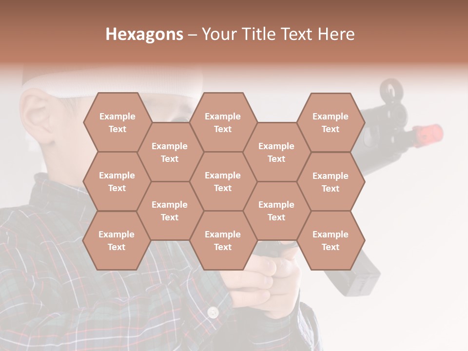 Kid Rifle Child PowerPoint Template