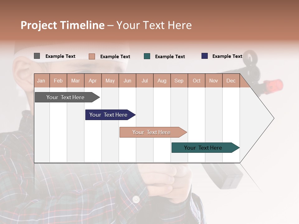 Kid Rifle Child PowerPoint Template