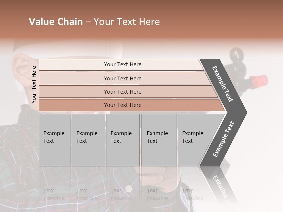 Kid Rifle Child PowerPoint Template