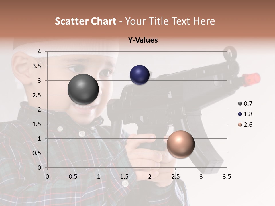 Kid Rifle Child PowerPoint Template