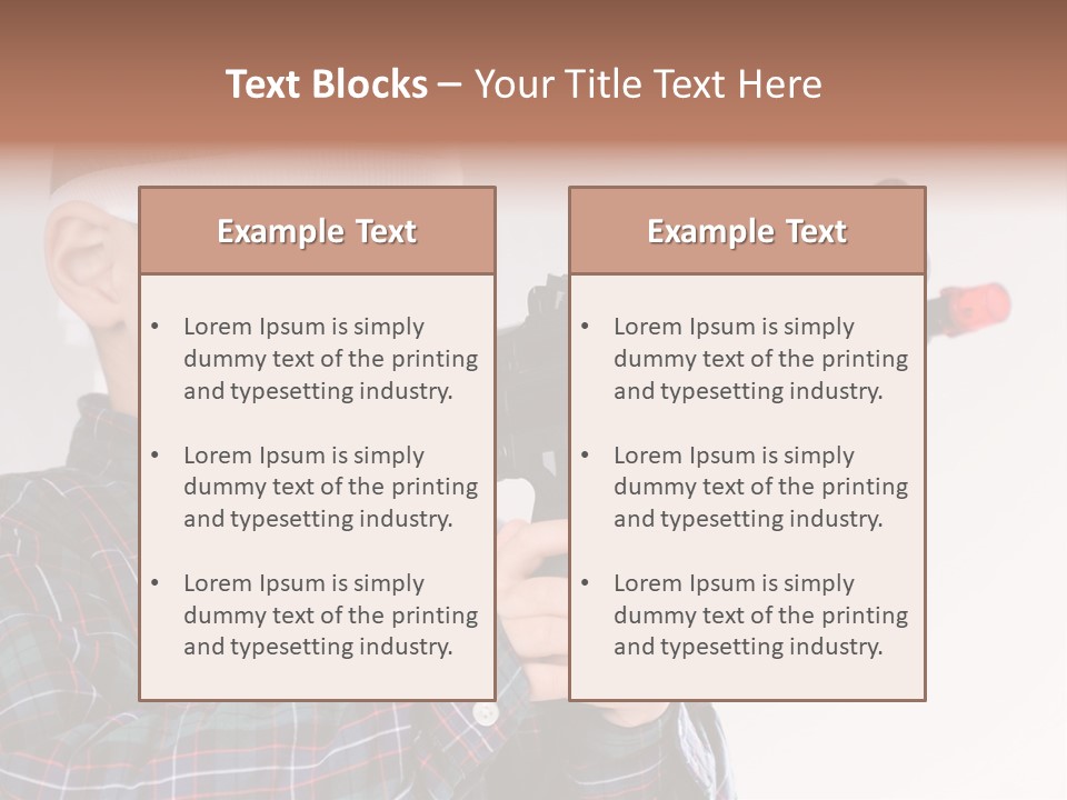 Kid Rifle Child PowerPoint Template