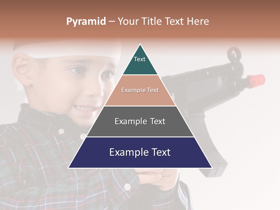 Kid Rifle Child PowerPoint Template