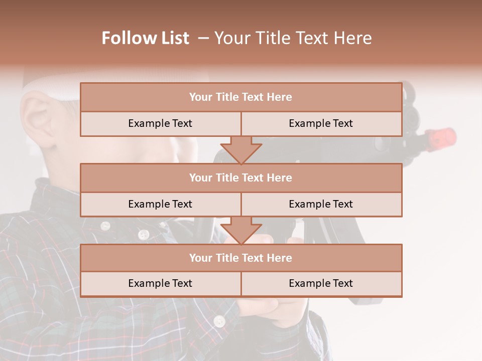 Kid Rifle Child PowerPoint Template