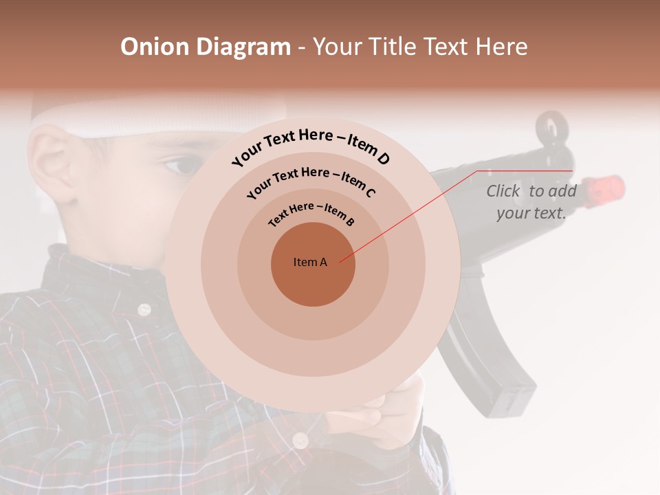 Kid Rifle Child PowerPoint Template