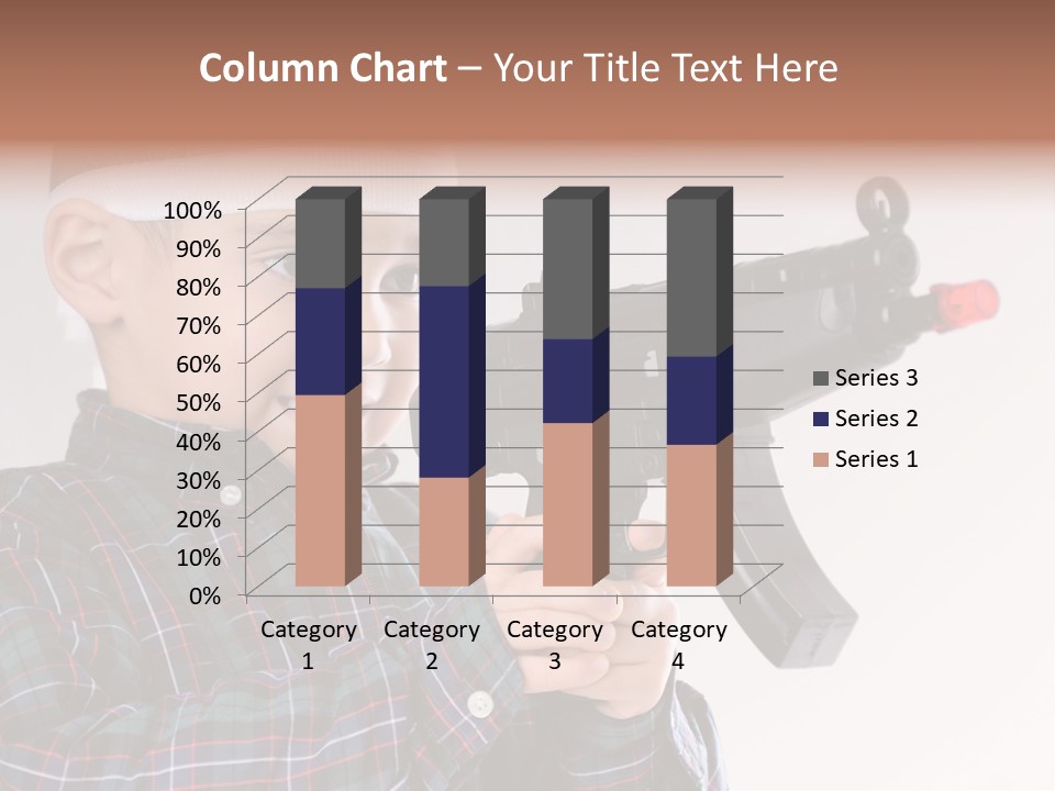 Kid Rifle Child PowerPoint Template